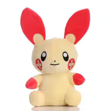 22CM Pokemon Plusle & Minun Plush Toy - Soft Stuffed Cartoon Animal