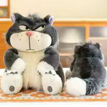 HOTSALE 25cm Lucifer The Cat Cute Doll Plush Toy Throw Pillow Cat Doll