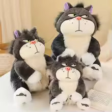 HOTSALE 25cm Lucifer The Cat Cute Doll Plush Toy Throw Pillow Cat Doll