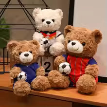 2026 Football Teddy Bear Plush Toy - Soccer Mascot & National Team Bear