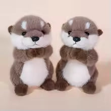 25/30CM Cartoon Otter Plush Toy - Cute Fluffy Stuffed Animal