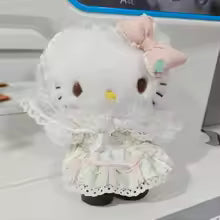 Sanrio My Melody Plush Toy Keychain - Pastoral Lace Headscarf Bag Charm