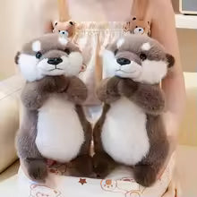 25/30CM Cartoon Otter Plush Toy - Cute Fluffy Stuffed Animal