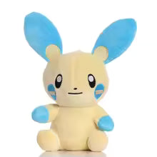 22CM Pokemon Plusle & Minun Plush Toy - Soft Stuffed Cartoon Animal