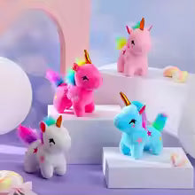 4-24pcs Mini Plush Unicorn Stuffed Animals - Unicorn Party Favors & Plush Keychain