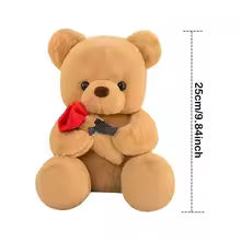 2026 Valentine's Day Roses Cute Teddy Bear Animal
