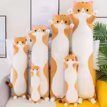 Long Cat-Shaped Plush Pillow - Cute Large Cat Stuffed Animal & Sofa Pillow