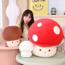 Hot Kawaii Mushroom Plush Dolls Simulation Plant Pillow Lovely Toys