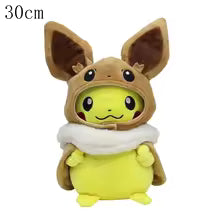 Pokopia Light Color And Pixel Pikachu Cos Eevee Cosplay Plush Toys