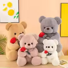 2026 Valentine's Day Roses Cute Teddy Bear Animal