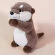 25/30CM Cartoon Otter Plush Toy - Cute Fluffy Stuffed Animal