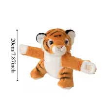 Forest Animal Slap Bracelet - Koala Tiger Rabbit Leopard Plush Wristband