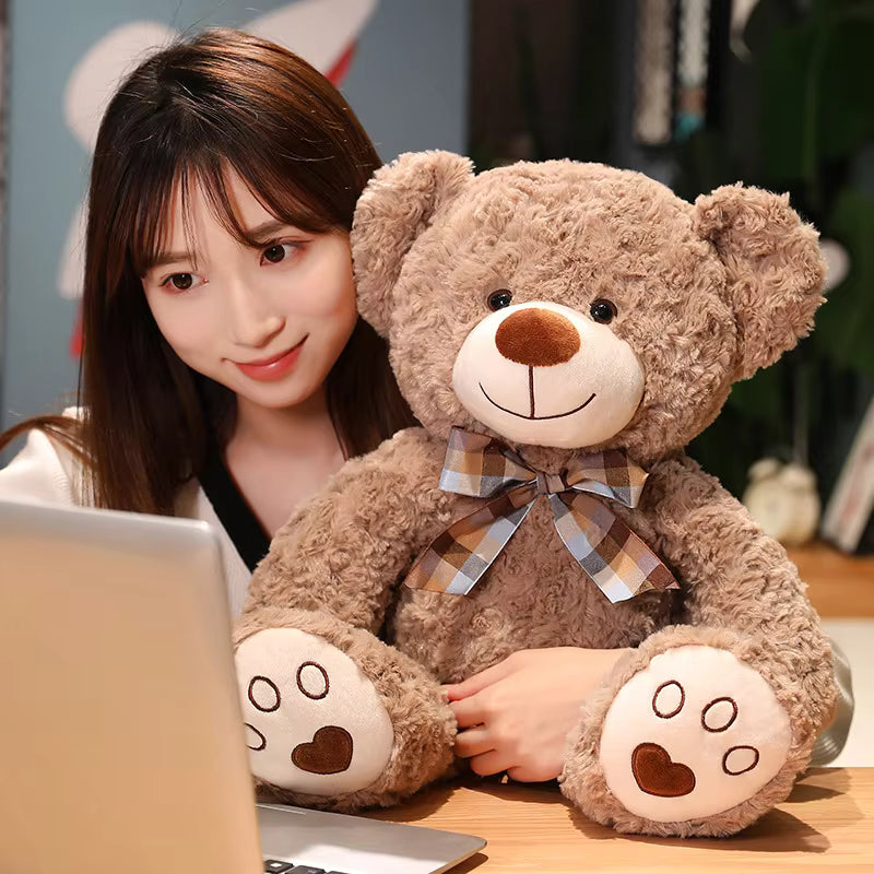 35/50/60CM Cute Classic Teddy Bear Plush Toys Kawaii Bow Tie Bear