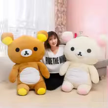 Kawaii Rilakkuma Plush Toys Teddy Bear Soft Animal Sofa Pillows Room