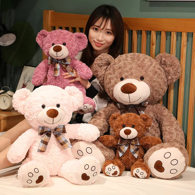 35/50/60CM Cute Classic Teddy Bear Plush Toys Kawaii Bow Tie Bear