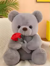 2026 Valentine's Day Roses Cute Teddy Bear Animal