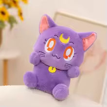 Sailor Moon Anime Plush Cat Stuffed Doll - Kawaii Cat Toy & Room Decor