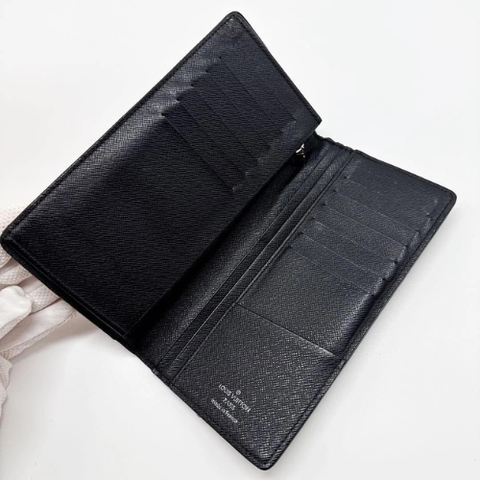 Men’s Luxury Style Bifold Wallet – Check Pattern Design, Compact Card Holder