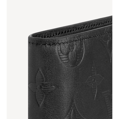 Men’s Luxury Style Monogram Wallet – Black, Classic Bifold Design