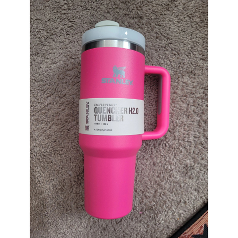 40 oz Insulated Stainless Steel Tumbler – FlowState Lid | Hot & Cold Travel Mug with Handle & Straw