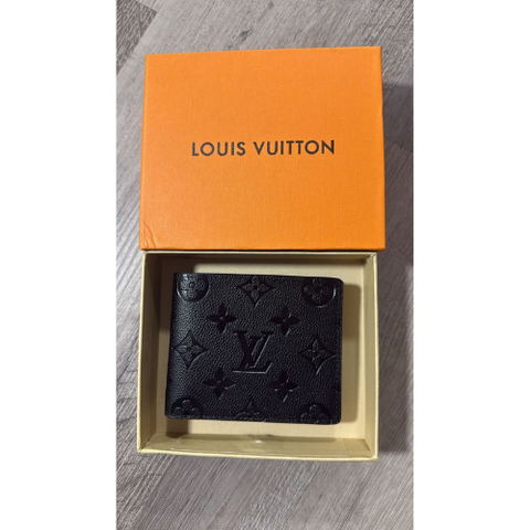 Men’s Luxury Style Monogram Wallet – Black, Classic Bifold Design