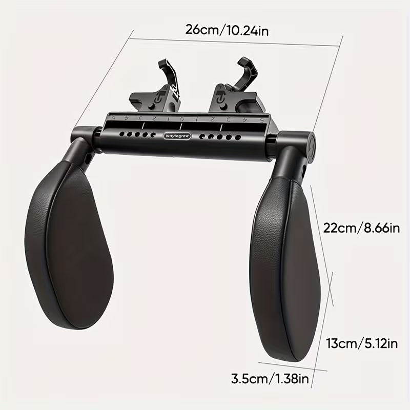 45D Memory Foam U-Shaped Car Headrest Neck Pillow 360° Adjustable