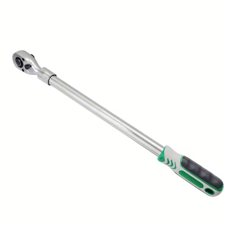 Extra Long 1/2-Inch Drive Extendable Ratchet Wrench, Socket Wrench, Quick Release 72-Tooth Reversible for Auto Car Motorcycle Repair Tools Mechanical Tool Maximum 600Mm