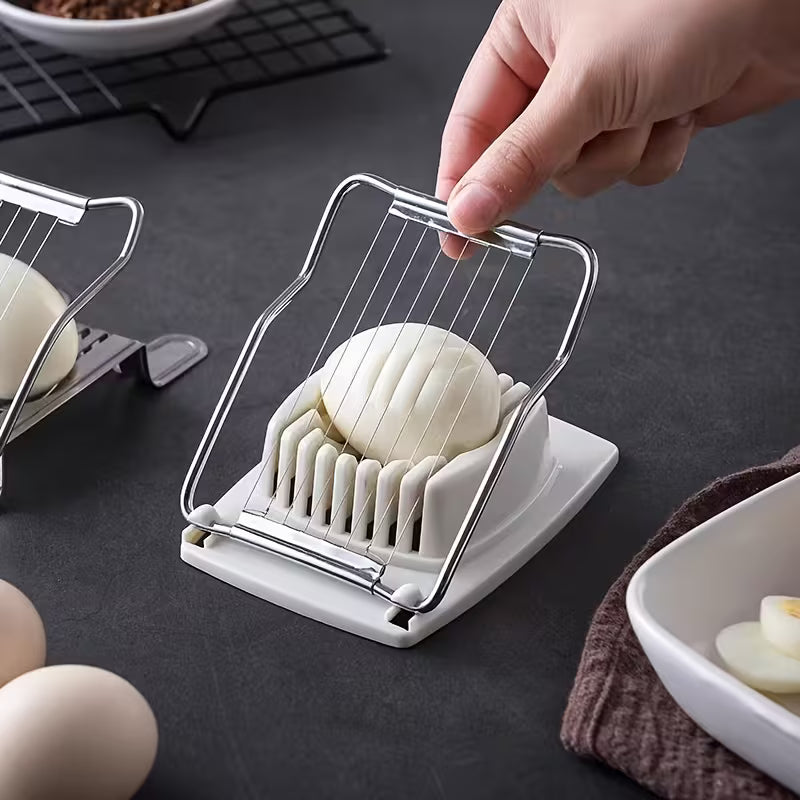 1 Egg Slicer, Stainless Steel Wire Cutter, Easy to Slice Eggs, Fruits & Vegetables