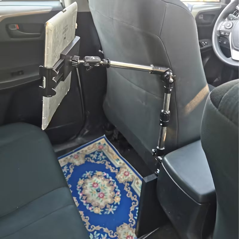 Car-Mounted iPad Tablet Holder, Front & Rear Seat Tablet Clamp, Foldable & Retractable Phone Holder