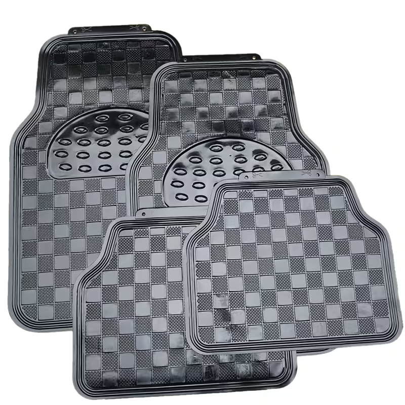 [Four-Piece Foot Mats] Square Aluminum Foil Foot Mats, Four-Piece Set, Suitable For All Seasons, Universal For All Weather