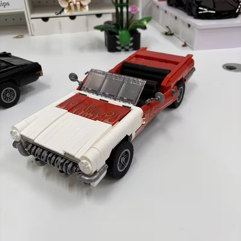 Super Car Building Blocks, Classic Car Building Blocks, Finely Detailed Sports Car Model, Educational Puzzle Toy, Suitable for Boys