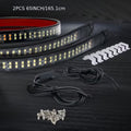 Gradient Dual-Color Light, 65-Inch Double Row LED Pickup Step Light, Suitable for Pickup Trucks & SUVs