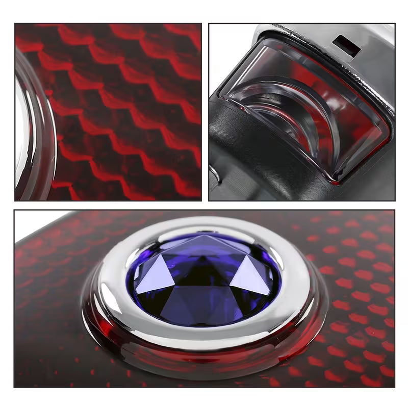 Fit For Chevy For GMC For Truck 40-53 Rear Black Blue Dot Tail Lights Lamps LH & RH Side, Without Battery