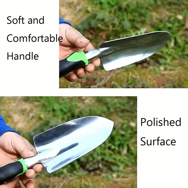 Gardening Shovel with Soft Non-Slip Ergonomic Handle, Planting & Transplanting Tool