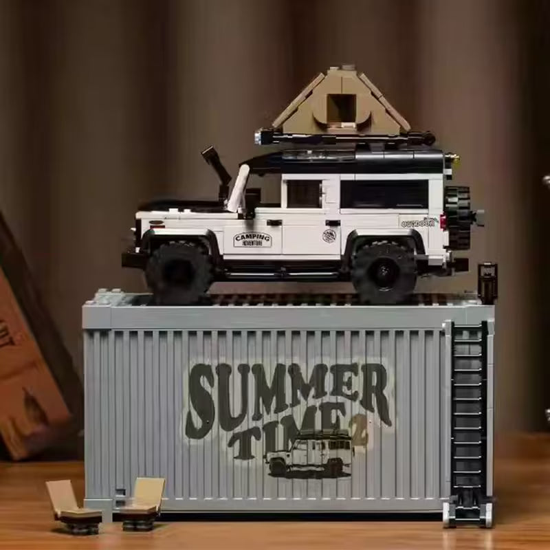 676PCS Camping Off-Road Car Building Blocks collection of home decorations Halloween Thanksgiving Christmas gifts