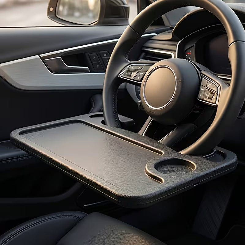 [Multi-Function Tabletop] 1pc Car Steering Wheel Multi-Function Large Tabletop, Suitable for Laptop Office Work,