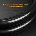 1pc Car Fiber Leather Grain Steering Wheel Cover, Sports Style Car Steering Wheel Cover Fiber Leather Grain, Non-Slip Sweat-Absorbing,