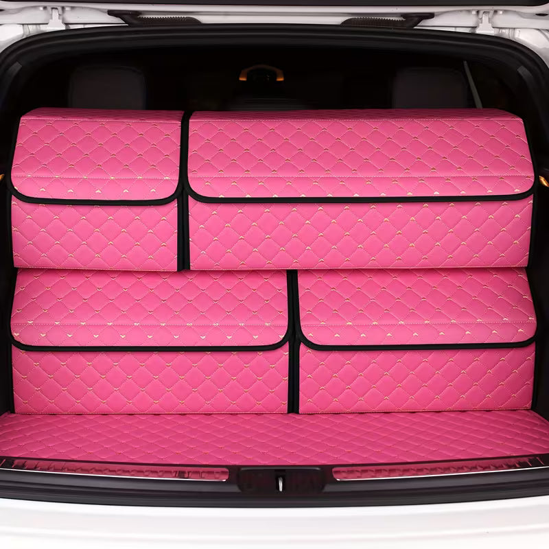 Car Trunk Organizer Box, Trunk Storage Box, Car Storage Box, Multiuse Tools Storage Bag for Tidying And Emergency Storage for Women Lady Heart-Shaped
