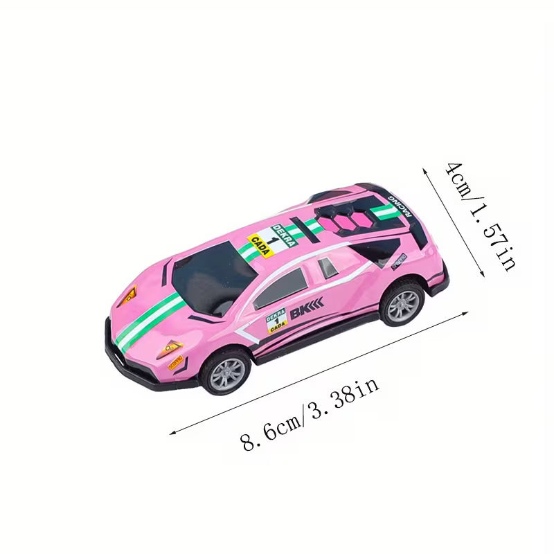 8pcs Random Metal Spring Toy Cars for Kids