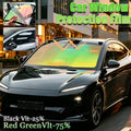 &nbsp;2 Rolls High-Definition Red Green Chameleon VLT 75% Car Window Film Unidirectional Perspective, Black Window Film VLT 25%, Effectively Blocking Ultraviolet Rays