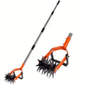 1pc Cultivator Tool, Adjustable Garden Hand Tiller with Stainless Steel Pole, 2-in-1 Garden Weeder & Soil Cultivator