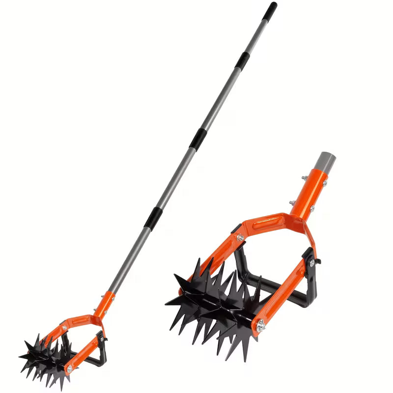 1pc Cultivator Tool, Adjustable Garden Hand Tiller with Stainless Steel Pole, 2-in-1 Garden Weeder & Soil Cultivator