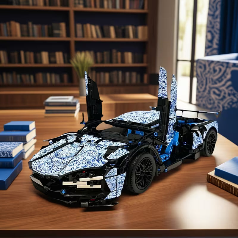 6+ STEM Sports Car Building Blocks Toy  Birthday Halloween Christmas Gift Selection