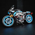 Motorcycle Model Children's Toy, Puzzle Puzzle Small Particle Building Blocks, Mini Motorcycle Building Blocks Ornament, Birthday Gift, Christmas Gift