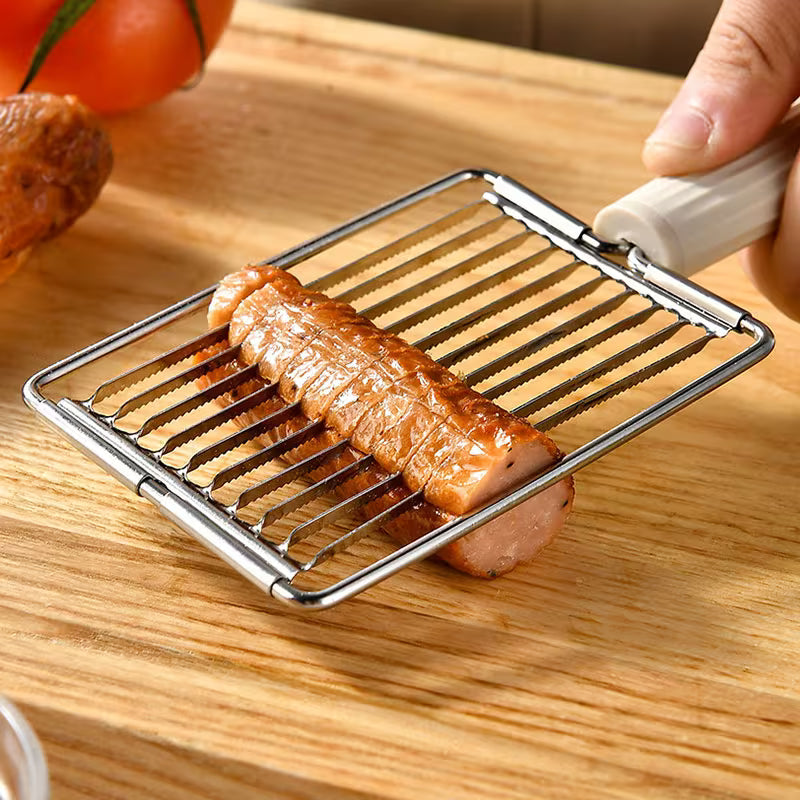 Stainless Steel Vegetable & Fruit Slicer, Tomato Slicer, Luncheon Meat Slicer, Egg Slicer, Multifunctional Vegetable Slicer