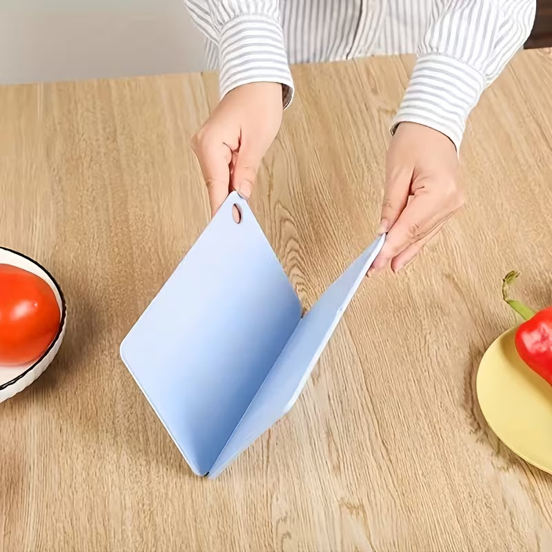 Japanese-Style Foldable Travel Cutting Board - Portable Mini Chopping Block with Measurement Markings