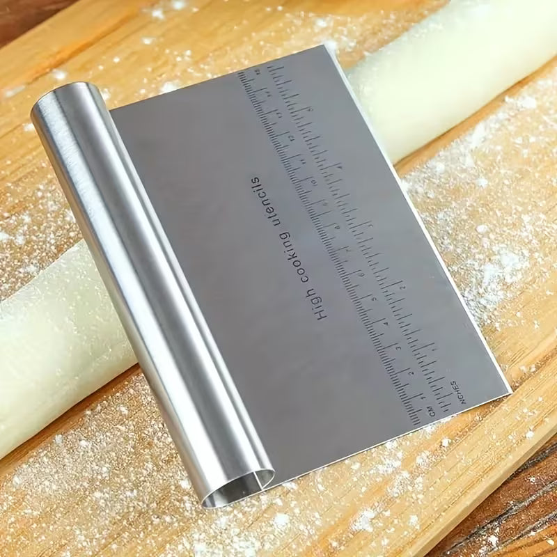 Stainless Steel Kitchen Spatula and Dough Tools - Durable Dough Cutter and Bread Cutter