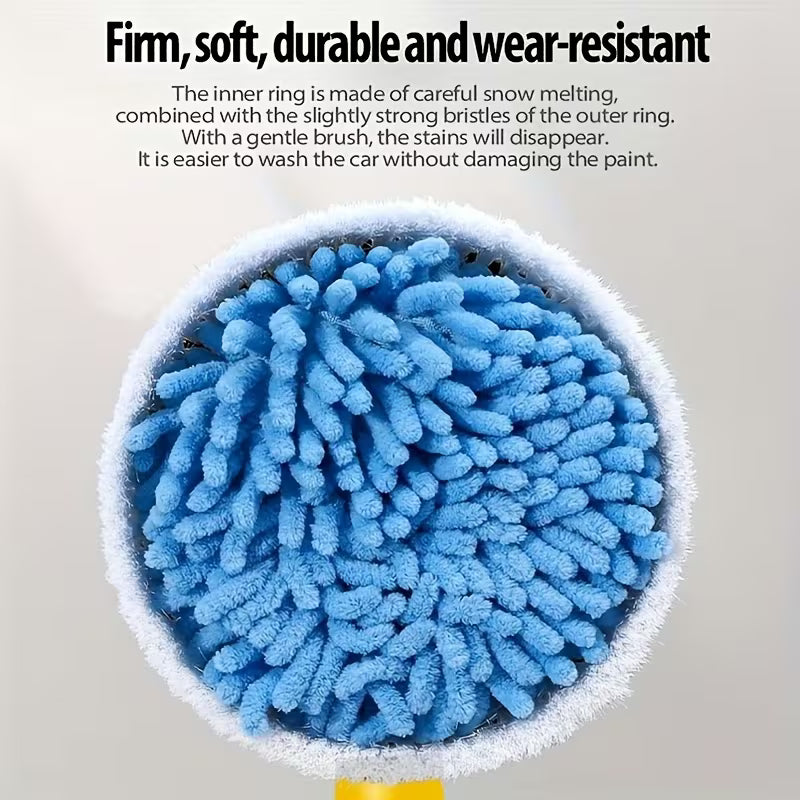 [Car Cleaning Brush] Car Cleaning Brush, Foam Additions, Automatic, Rotating, Long Handle