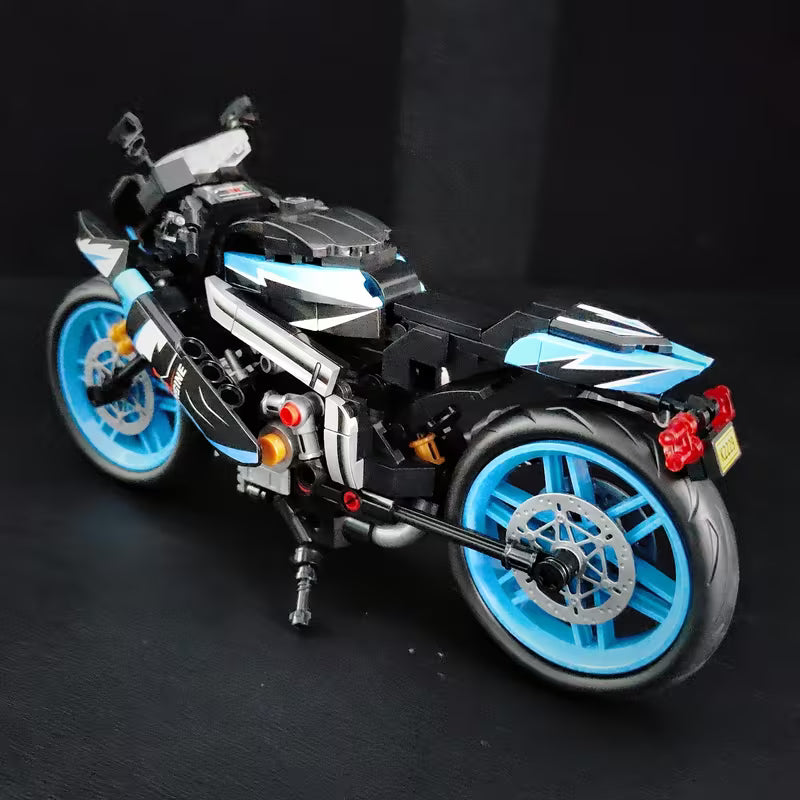 Motorcycle Model Children's Toy, Puzzle Puzzle Small Particle Building Blocks, Mini Motorcycle Building Blocks Ornament, Birthday Gift, Christmas Gift