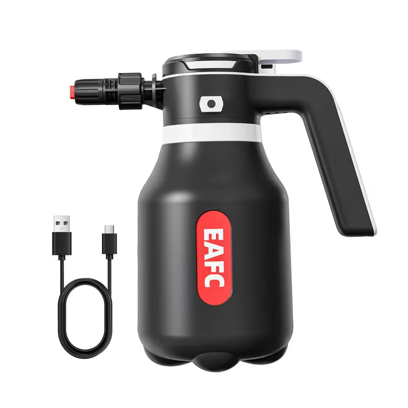 EAFC 67.63oz Electric Foam Sprayer Car Wash Gun Wireless Rechargeable Foam Cannon Auto Cleaning Tool 60° Spray Range